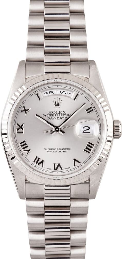 rolex presidential white|pre owned presidential Rolex watches.